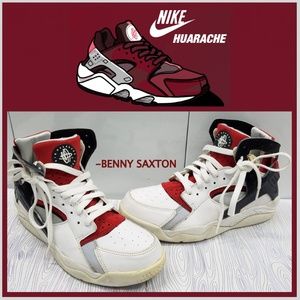 Nike Air Flight Huarache Vintage WHITE/VARSITY RED